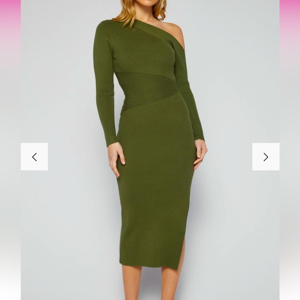 NEW Beautiful dark olive knit dress